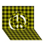 MacLachlan Tartan Peace Sign 3D Greeting Card (7x5)