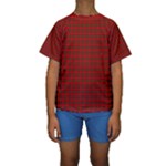 Clan Steward Tartan Kid s Short Sleeve Swimwear