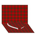 Clan Steward Tartan Heart Bottom 3D Greeting Card (7x5)