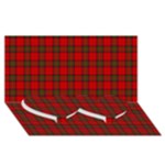 Clan Steward Tartan Twin Heart Bottom 3D Greeting Card (8x4)