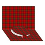 Clan Steward Tartan Circle Bottom 3D Greeting Card (7x5)