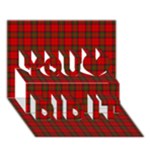 Clan Steward Tartan You Did It 3D Greeting Card (7x5)