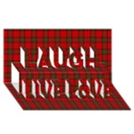 Clan Steward Tartan Laugh Live Love 3D Greeting Card (8x4)