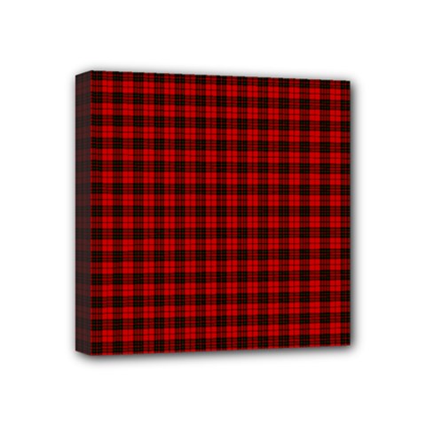 Brodie Tartan Mini Canvas 4  x 4  (Stretched) from ArtsNow.com