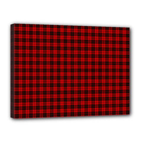 Brodie Tartan Canvas 16  x 12  (Stretched) from ArtsNow.com