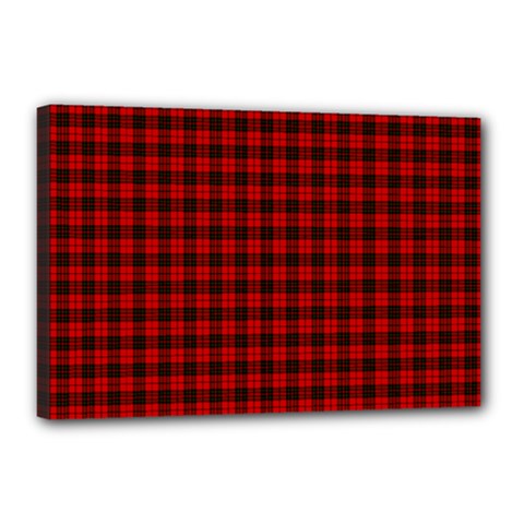 Brodie Tartan Canvas 18  x 12  (Stretched) from ArtsNow.com