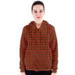 Bruce Tartan Women s Zipper Hoodie