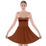 Bruce Tartan Strapless Bra Top Dress