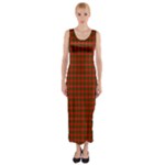 Bruce Tartan Fitted Maxi Dress