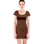 Cameron Tartan Short Sleeve Bodycon Dress