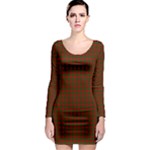 Cameron Tartan Long Sleeve Bodycon Dress