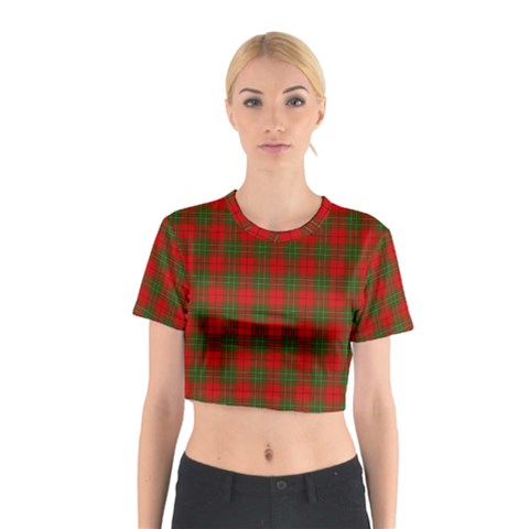 Comyn Tartan Cotton Crop Top from ArtsNow.com