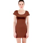 Crawford Tartan Short Sleeve Bodycon Dress