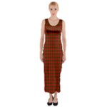 Crawford Tartan Fitted Maxi Dress