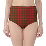 Crawford Tartan High-Waist Bikini Bottoms