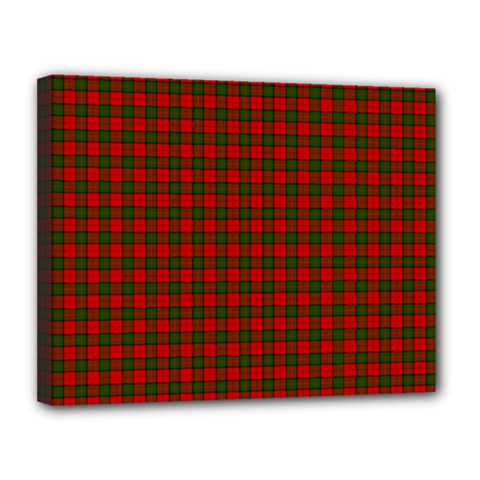 Dunbar Tartan Canvas 14  x 11  (Stretched) from ArtsNow.com