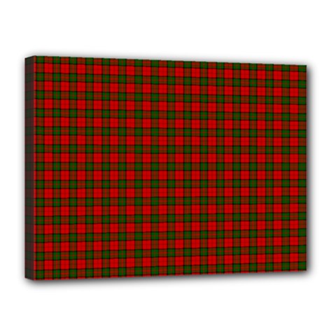 Dunbar Tartan Canvas 16  x 12  (Stretched) from ArtsNow.com