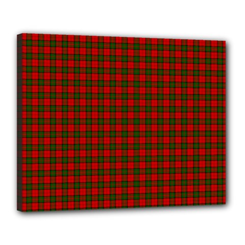 Dunbar Tartan Canvas 20  x 16  (Stretched) from ArtsNow.com