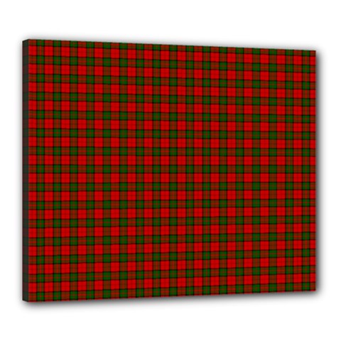 Dunbar Tartan Canvas 24  x 20  (Stretched) from ArtsNow.com