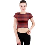 Fraser Tartan Crew Neck Crop Top