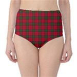 Grant Tartan High-Waist Bikini Bottoms