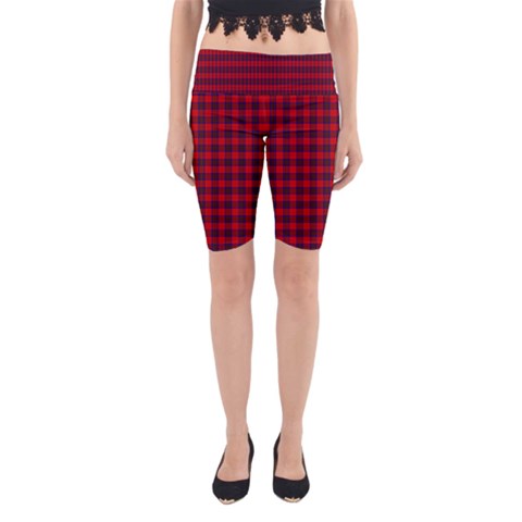 Leslie Tartan Yoga Cropped Leggings from ArtsNow.com