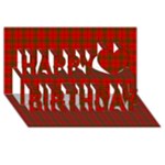 MacNab Tartan Happy Birthday 3D Greeting Card (8x4)