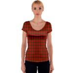 MacQuarrie Tartan Women s V-Neck Cap Sleeve Top