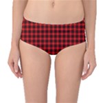 Munro Tartan Mid-Waist Bikini Bottoms