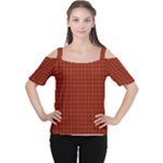 Prince of Rothesay Tartan Women s Cutout Shoulder Tee