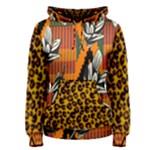 Kente Floral Cheetah Women s Pullover Hoodie