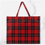 Ramsay Tartan Zipper Large Tote Bag