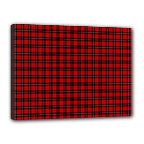 Ramsay Tartan Canvas 16  x 12  (Stretched) from ArtsNow.com