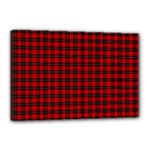 Ramsay Tartan Canvas 18  x 12  (Stretched)