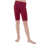 Rose Tartan Kid s Mid Length Swim Shorts