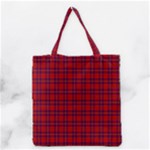 Rose Tartan Grocery Tote Bag