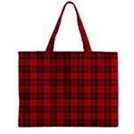 Rose Tartan Zipper Mini Tote Bag