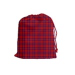 Rose Tartan Drawstring Pouch (L)