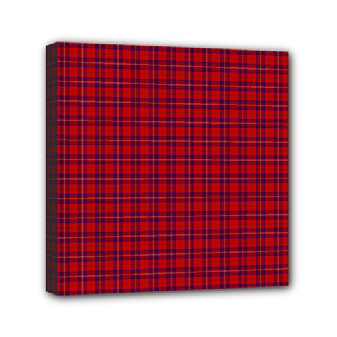 Rose Tartan Mini Canvas 6  x 6  (Stretched) from ArtsNow.com