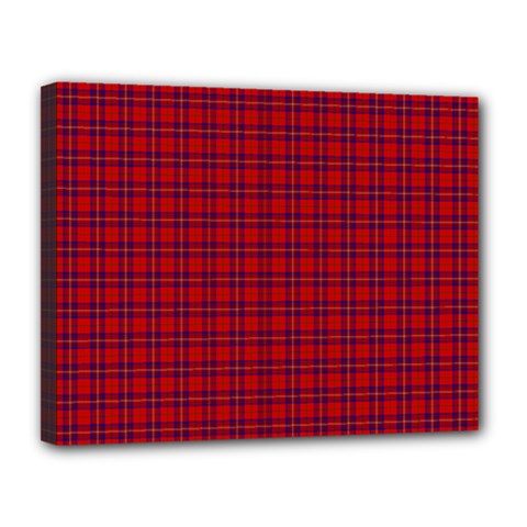 Rose Tartan Canvas 14  x 11  (Stretched) from ArtsNow.com