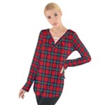 Ruthven Tartan Women s Tie Up Tee