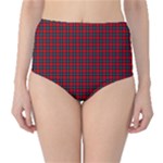 Ruthven Tartan High-Waist Bikini Bottoms