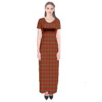 Scott Tartan Short Sleeve Maxi Dress