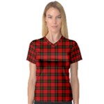 Wallace Tartan Women s V-Neck Sport Mesh Tee