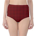 Wallace Tartan High-Waist Bikini Bottoms