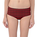 Wallace Tartan Mid-Waist Bikini Bottoms