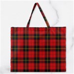 Wallace Tartan Zipper Large Tote Bag