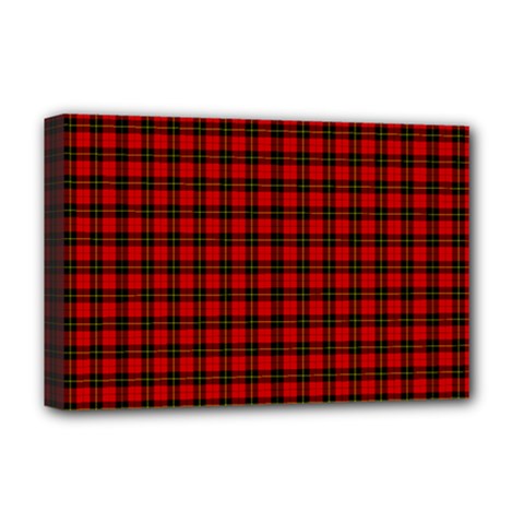 Wallace Tartan Deluxe Canvas 18  x 12  (Stretched) from ArtsNow.com