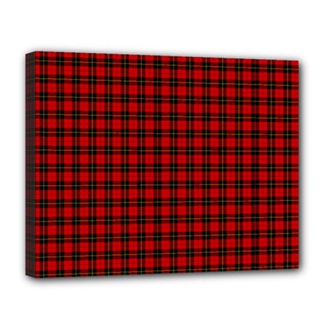 Wallace Tartan Canvas 14  x 11  (Stretched) from ArtsNow.com