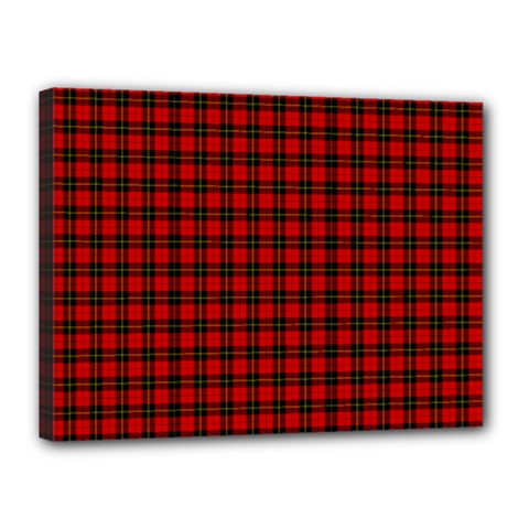 Wallace Tartan Canvas 16  x 12  (Stretched) from ArtsNow.com